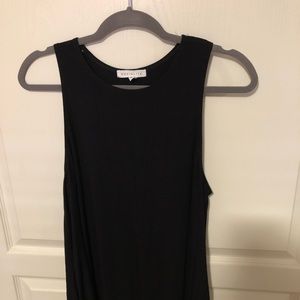 Simple Black Trapeze Dress